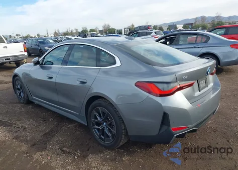 2022 BMW I4 Edrive40 from USA, damaged, VIN WBY73AW06NFN08169